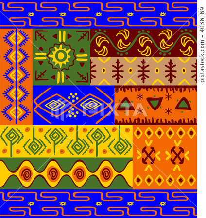 Ethnic patterns and ornaments 4036169