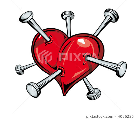 Heart with nails 4036225