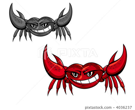 Red crab with claws 4036237