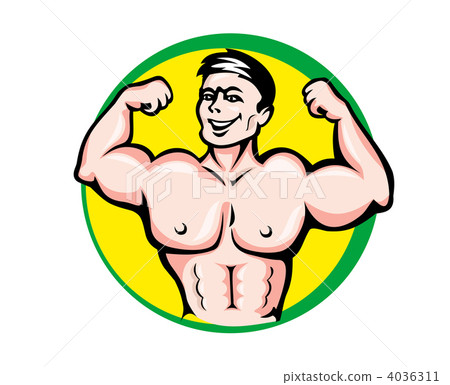 Athlete with muscles Athlete with muscles 4036311