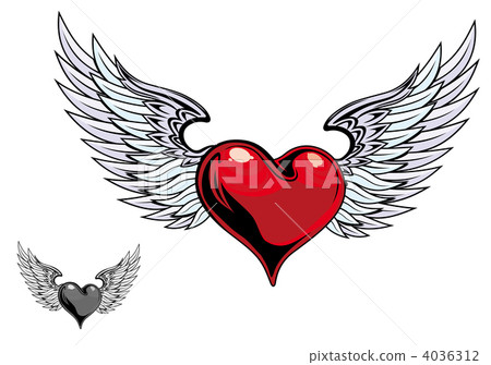 Retro color heart tattoo Retro color heart tattoo 4036312