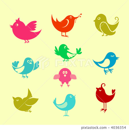 Cartoon doodle birds Cartoon doodle birds 4036354