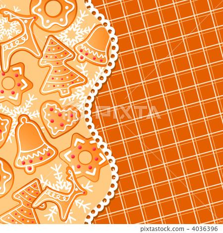 Gingerbread background - Stock Illustration [4036396] - PIXTA