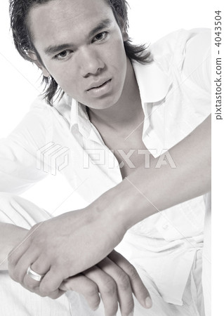 Asian sexy looking boy waiting 4043504