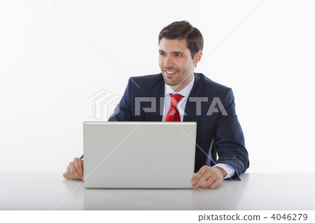 businessman with laptop businessman with laptop 4046279