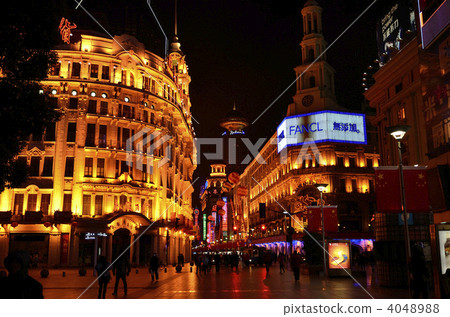 Nanjing East Road Night view Nanjing East Road Night view 4048988