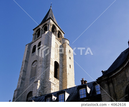 巴黎Saint-Germain-des-Près教堂 巴黎Saint-Germain-des-Près教堂 4062616