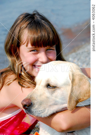 Girl with a dog 4063062