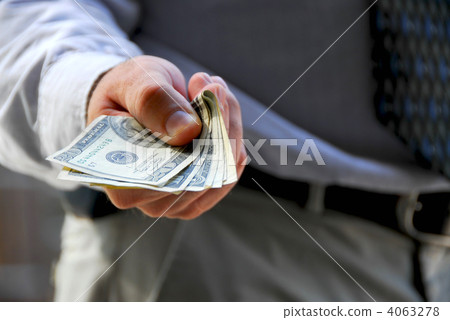 Hand offer money 4063278