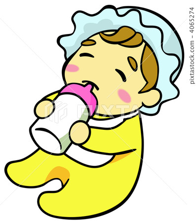 拿著乳瓶的嬰孩 拿著乳瓶的嬰孩 4065274