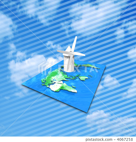Windmill scenery / wind power generation 4067258