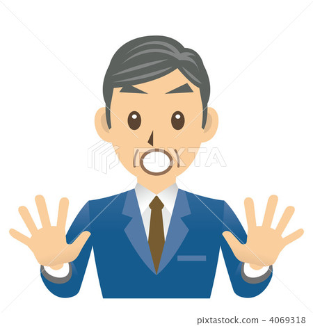 Salaryman C facial expression 2 surprised Salaryman C facial expression 2 surprised 4069318