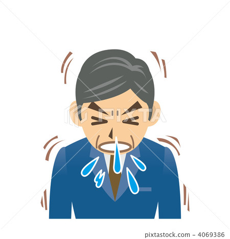Salary man C Cold cold sneeze hay fever 4069386