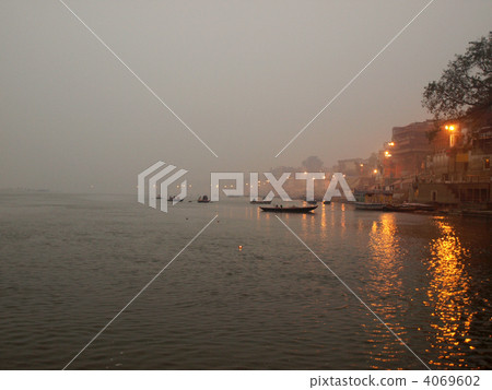 Ganges river at dawn Ganges river at dawn 4069602