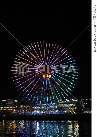 Illuminations of Cosmo Clock on the surface of the water 4070175