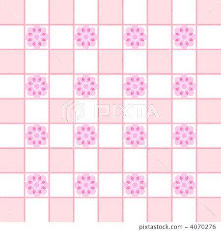 Flower pattern check Flower pattern check 4070276