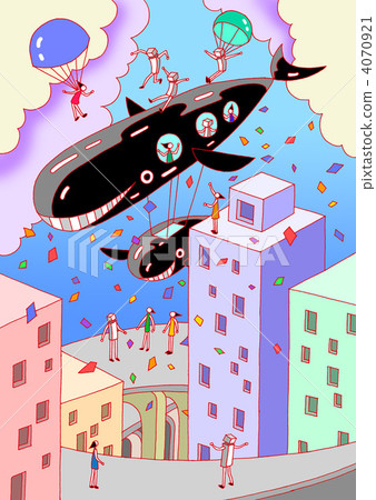 Whale airship Whale airship 4070921