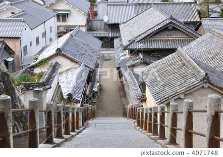 竹原·Sogongji寺和瓦屋頂 竹原·Sogongji寺和瓦屋頂 4071748
