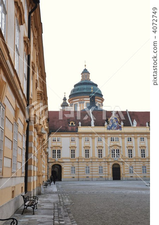 Courtyard of Merk monastery Courtyard of Merk monastery 4072749