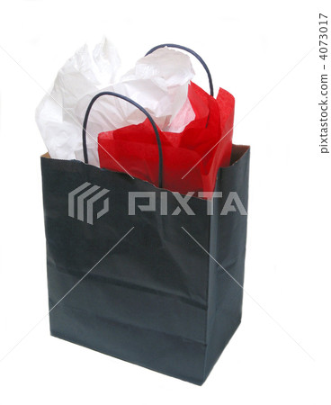 Paper shopping bag with tissue 4073017