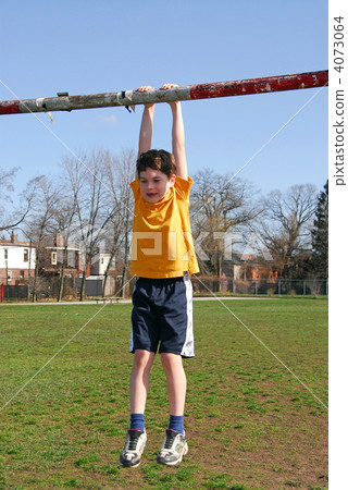 Boy hanging on Boy hanging on 4073064