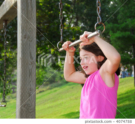 Girl on playground Girl on playground 4074788