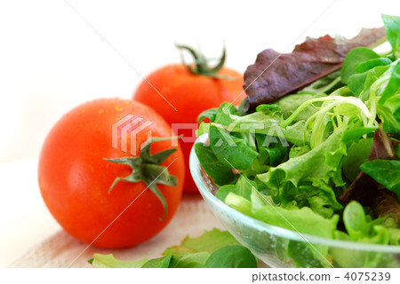 Baby greens and tomatoes 4075239