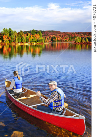 Canoing in fall Canoing in fall 4076721