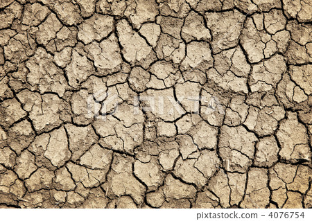 Dry cracked ground during drought 4076754