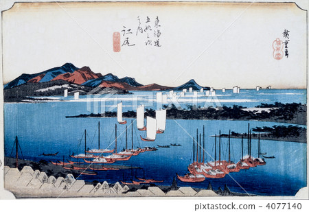 Ukiyo-e Tokaido fifty three-story ejiri 4077140