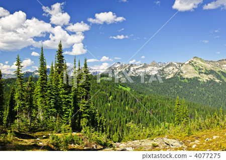 Rocky mountain view from Mount Revelstoke 4077275