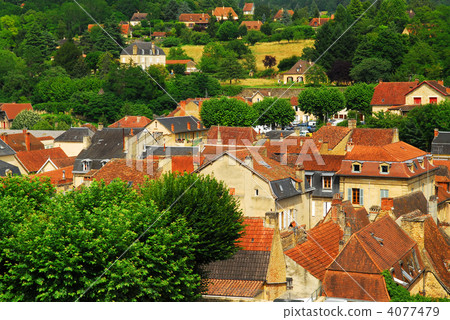 Rooftops in Sarlat, France Rooftops in Sarlat, France 4077479
