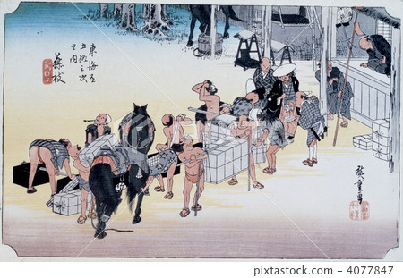 Ukiyo-e Tokaido 50th Fujieda 4077847