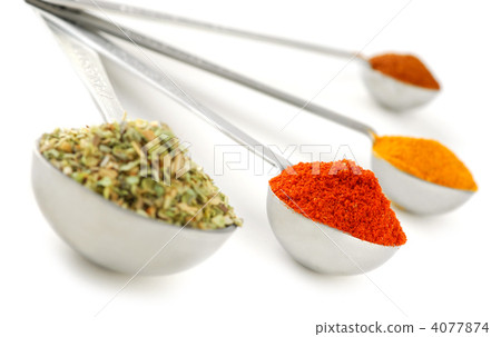 Spices in measuring spoons Spices in measuring spoons 4077874