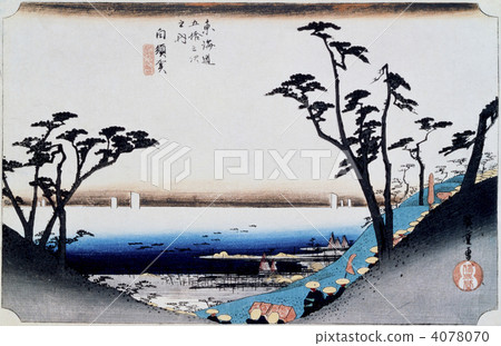 Ukiyoe Tokaido 53th Shogaku Shirakuga Ukiyoe Tokaido 53th Shogaku Shirakuga 4078070
