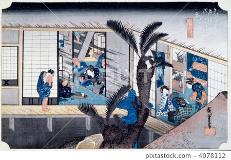Ukiyo-e Tokaido 52th Akasaka Ukiyo-e Tokaido 52th Akasaka 4078112