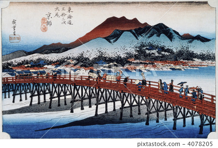 Ukiyo-e Tokaido 53th Kyoto 4078205