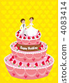 wedding cake, bridal couple, bride and groom 4083414