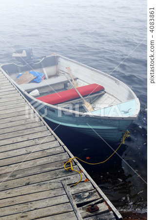 Boat in a fog Boat in a fog 4083861