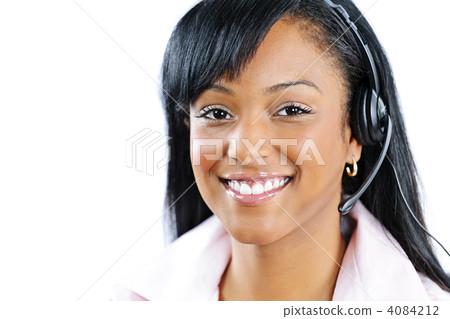 Customer service and support representative with headset Customer service and support representative with headset 4084212