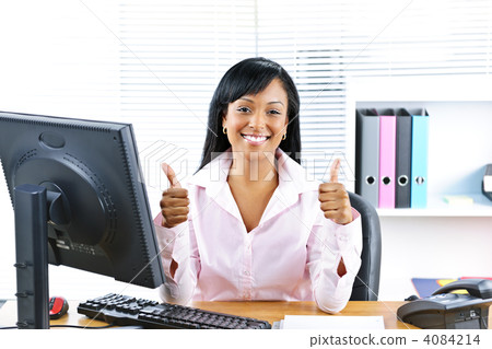 Businesswoman giving thumbs up Businesswoman giving thumbs up 4084214