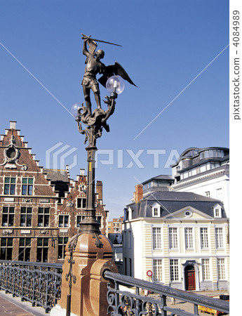 St. Michael Bridge in Ghent city 4084989