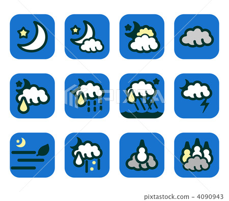 Weather icon _ night _ 006 Weather icon _ night _ 006 4090943