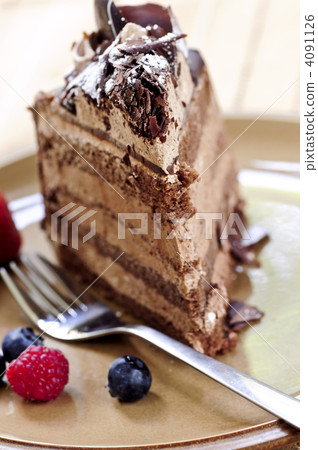 Slice of chocolate cake 4091126