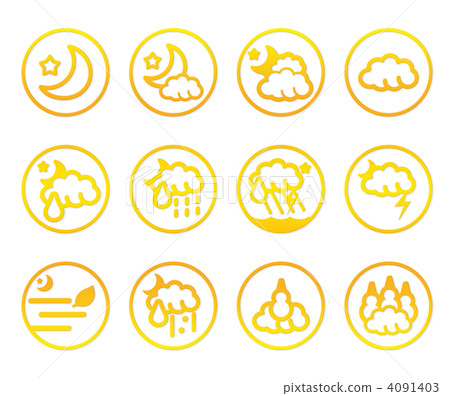 Weather icon _ night _ 015 Weather icon _ night _ 015 4091403