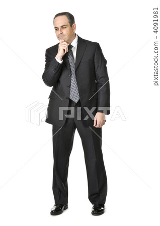 Businessman on white background Businessman on white background 4091981