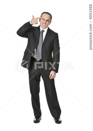 Businessman on white background 4091988