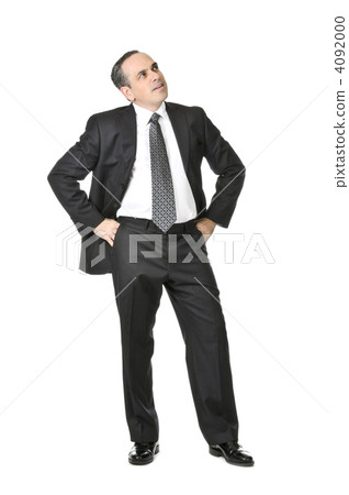 Businessman on white background 4092000