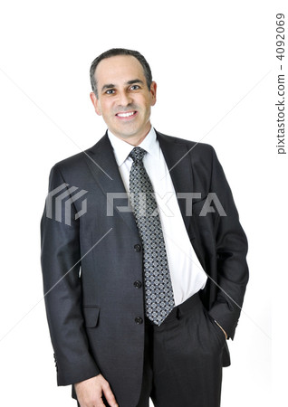 Businessman on white background 4092069