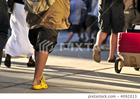 Walking people Walking people 4092813